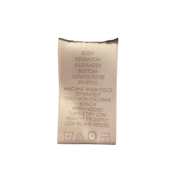 Logo Black, Knit Tank with Lace Ruffle Hem.  Size Medium - Picture 5 of 5